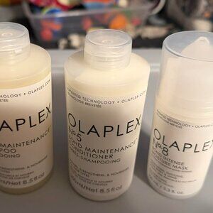 THREE Piece Olaplex Hair BUNDLE No. 4 Shampoo, No. 5 Conditioner, No. 8 Mask NEW